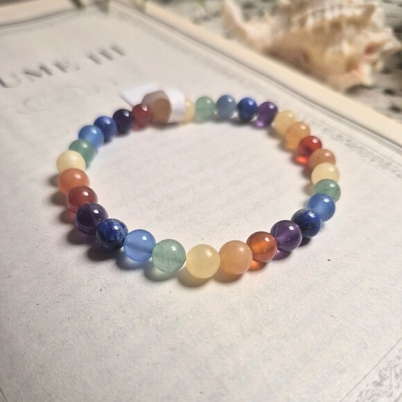 Jewelry - Chakra / Rainbow Bracelet with Assorted Gemstones